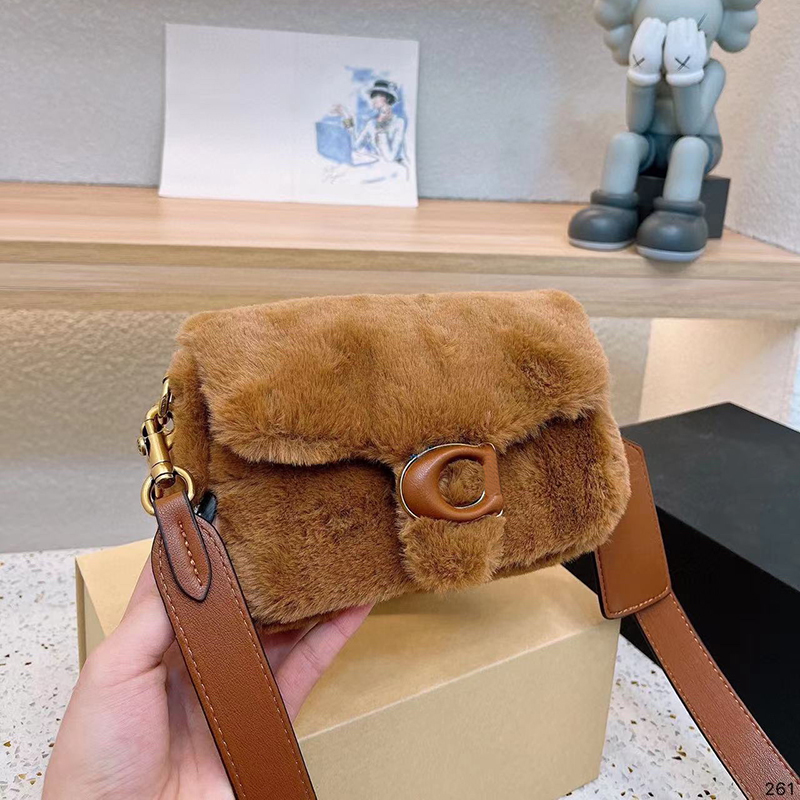 

Designer Pillow Tabby Clutch Tote Bag Crossbody Luxurys Fuzzy Wool Shoulder Bags Women Handbags Furry Hobo Totes Men Brand Purses 2301072D, C1