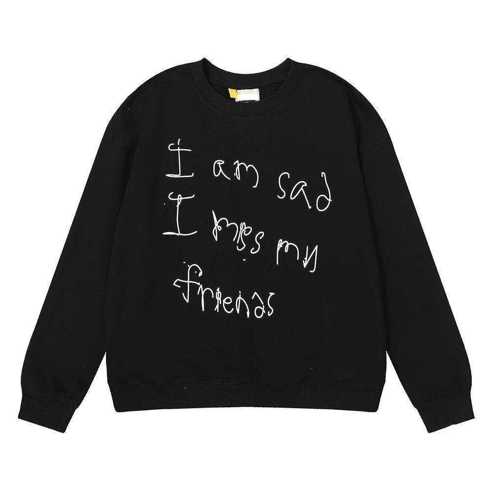 

Fashion Brand Designer Hoodies Gallxxyed Simple Large G-letter Printing Men' And Women' Loose Casual Pullovers Sweater, Black