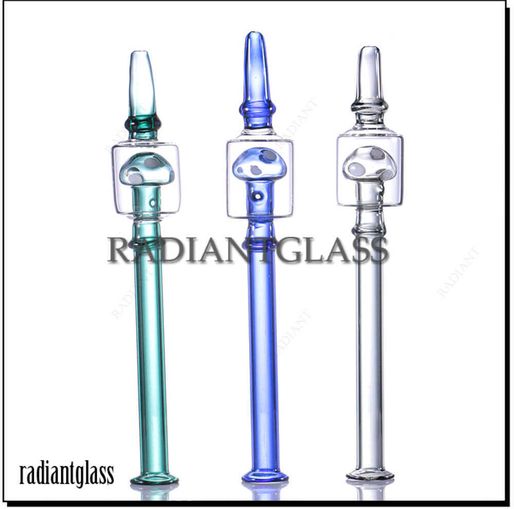 

Smoking Glass straw Nc With Mushroom Percolator Mouth Pieces Dab Straw for Wax Concentrate Tool Pipes Wholesale