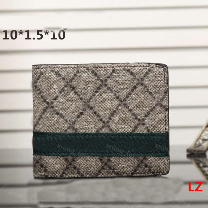 

Small Designer Wallet Men Cardholder Women Purses Canvas Wallets Long Fashion Letter Short Card Holder Woman Coin Pocket Clutch Bag G, 10*1.5*10cm