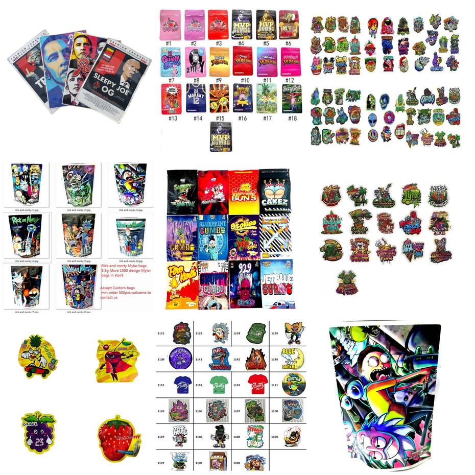 

Packing Bags Rick Laser Packaging Edible 3.5G Storage Plastic Candy Runtz Breezy Garden Bag Sac Lime Kush Special Sh Drop Delivery 10 Otqam