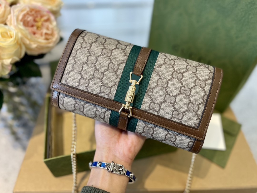 

YY Jackie 1961 hobos Designer Women's Shoulder Bag Luxury Leather Canvas Cross body Wallet Lock Buckle Full letter Handbag Women's Green Red Stripe Wallets Ophidia