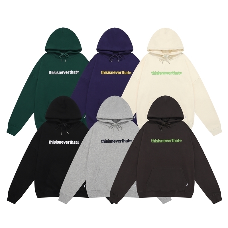 Survêtements pour hommes Thisisneverthat Impression Sweat Mode Casual Hoodies Automne Lâche Pull Tops Poche Polaire Chaud Sportswear Homme 230106