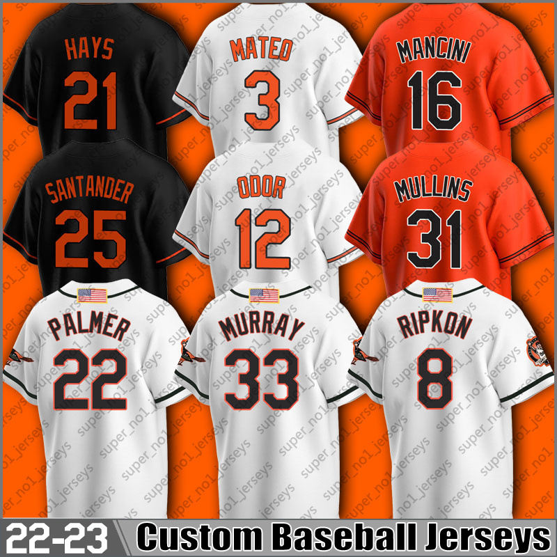 

Baltimores 25 Anthony Santander Baseball Jersey Adam Frazier Ryan Mountcastle Austin Hays Cal Ripken Jr Jerseys Cedric Mullins Lewin Diaz Jorge Mateo Kyle Gibson, Man custom jersey (jy)