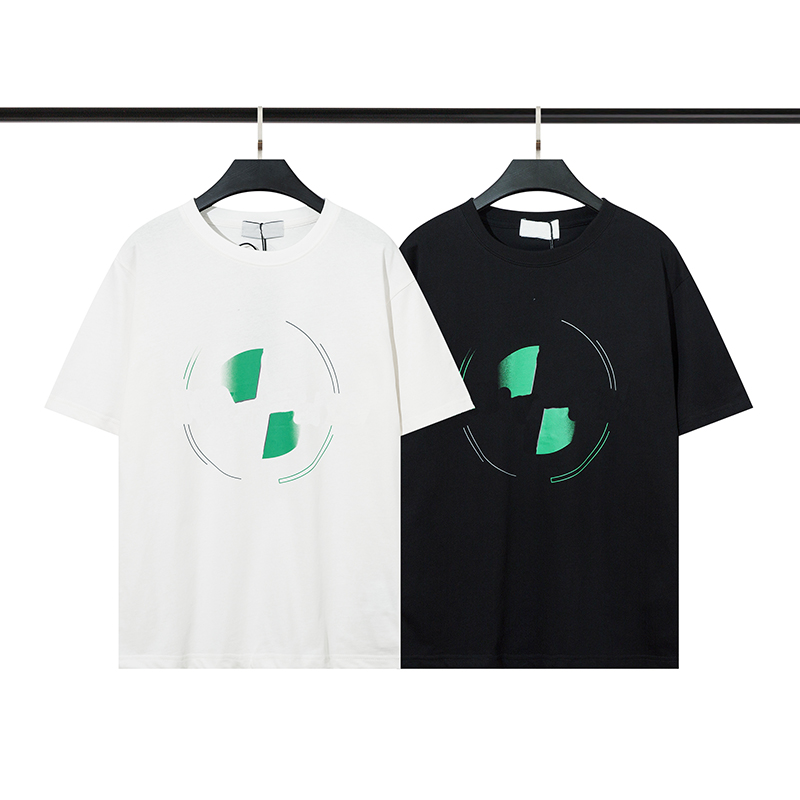Brand mens topstoney Two style quality cotton casual loose round neck front and back printed T-shirt