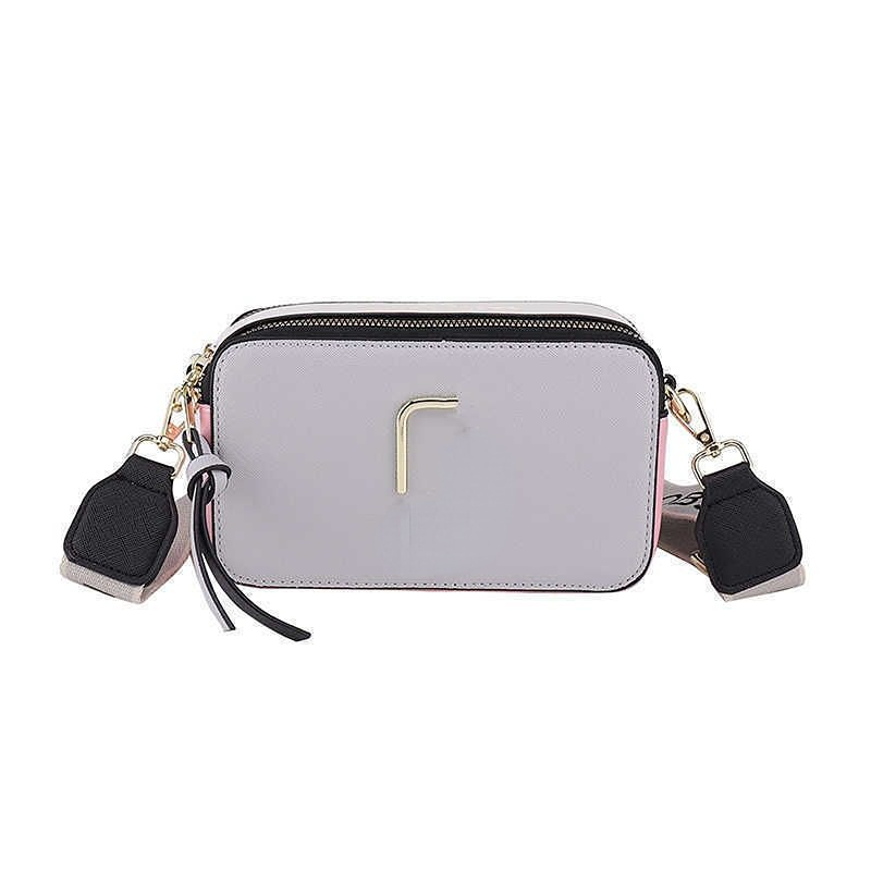 

Women Bags New 2023 Contrast Color Small Square Bag Trend Letter Single Shoulder Messenger Bag, Aspic