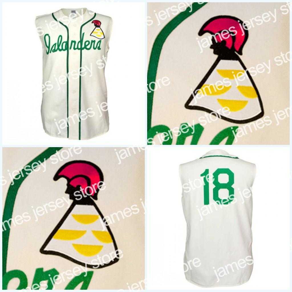

College Baseball Wears Hawaii Islanders 1961 Home Jersey Any Player or Number Stitch Sewn All Stitched High Quality Baseball Jerseys, Any name number