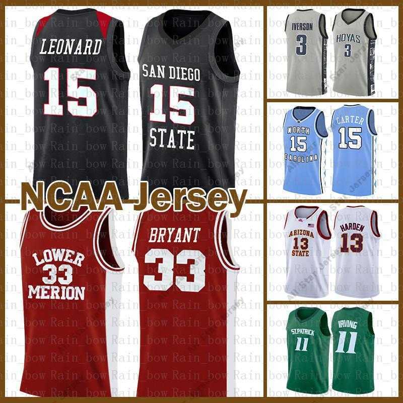 

College Basketball Wears 33 NCAA Bryant Kawhi 15 Leonard LeBron 23 James Kyrie Dwyane 3 Wade Irving Stephen 30 Curry Basketball Jersey David 50 Robinson University