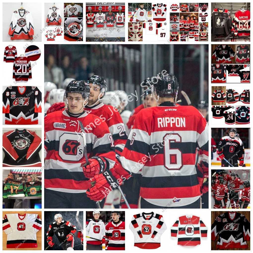 

Hockey Jerseys Custom OHL Ottawa 67's Stitched Hockey Jersey 14 Peter Lee 7 Denis Potvin 7 Doug Wilson 15 Bobby Smith 44 Brian Campbell Travis Konecny 98