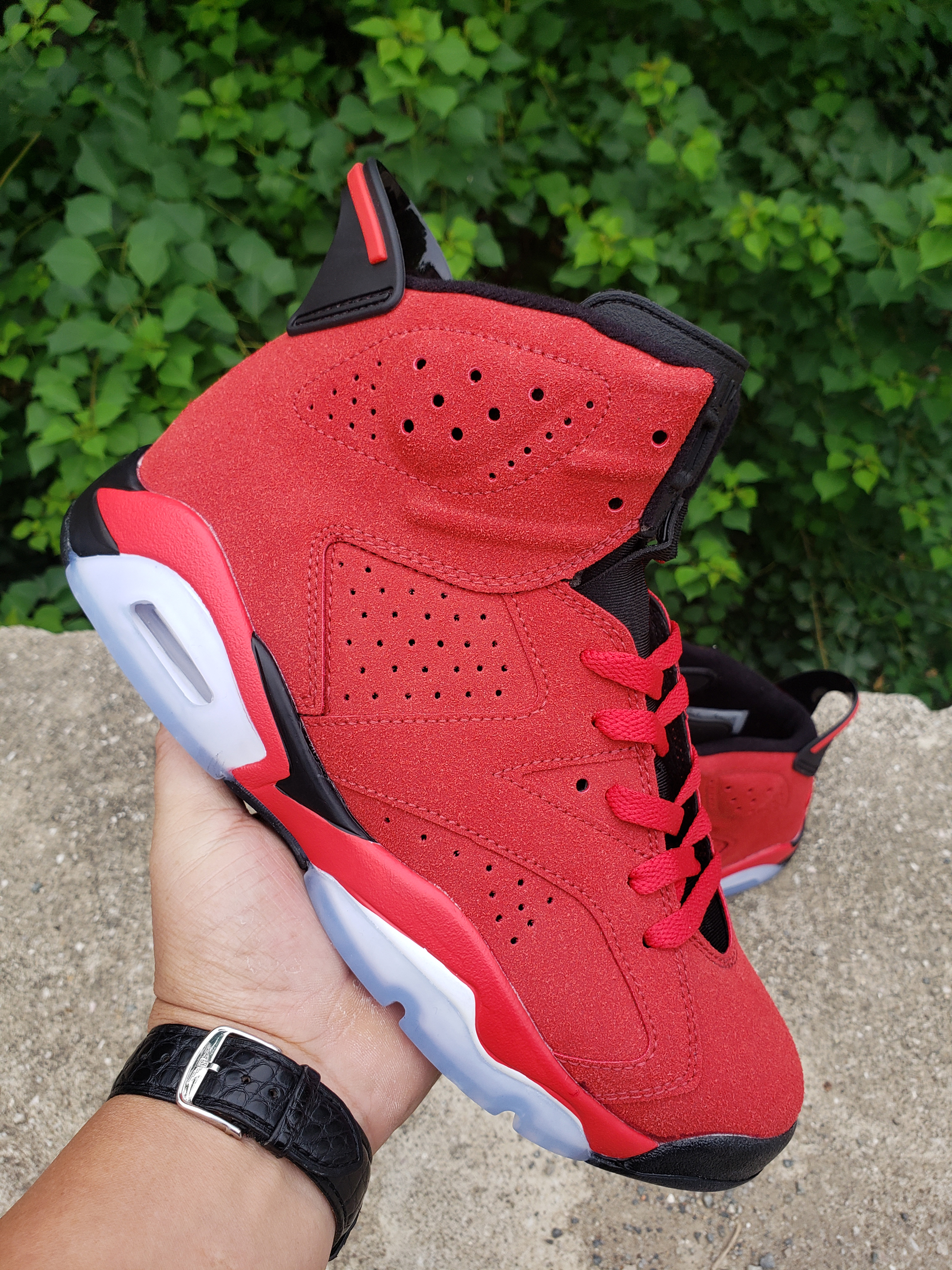 

Jumpman 6 VI Black Infrared basketball shoes male 6s black cat sports sneakers outdoor trainers size 40-46, As photo 1