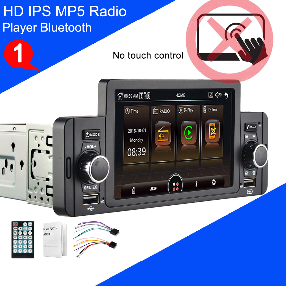 

5 inch Display FastShip 1DIN Android Car Radio MP5 Player w/ Video, Bluetooth, Mirror Link, Camera & BT Music Steaming -