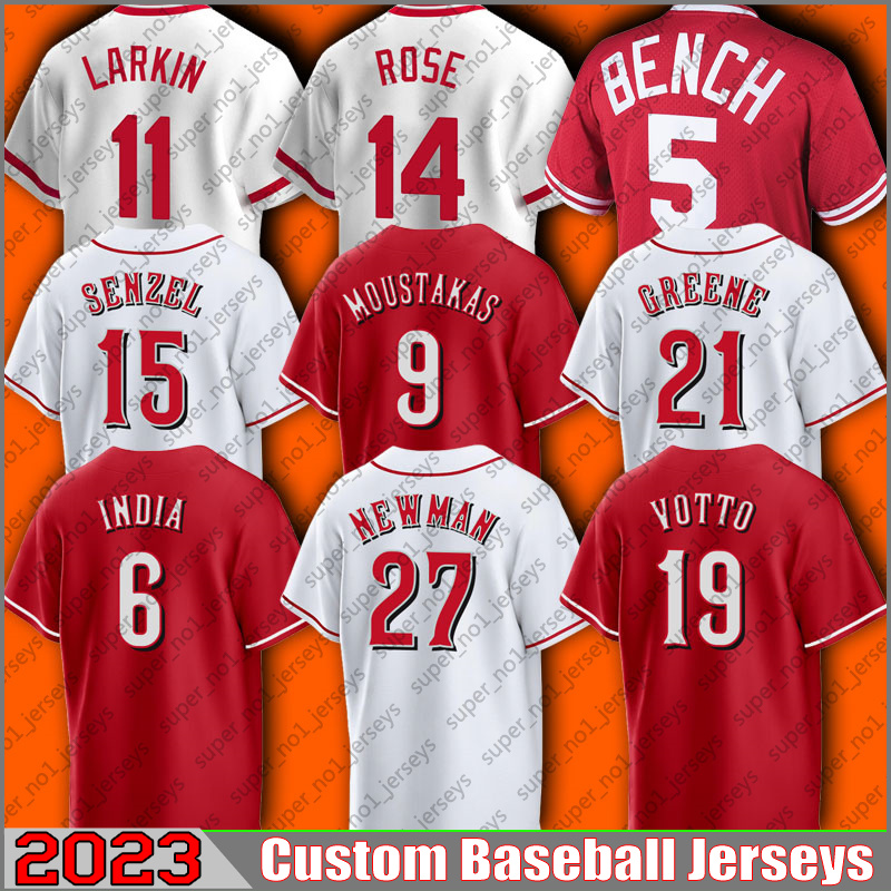 

27 Kevin Newman Baseball Jersey Wil Myers Joey Votto Jonathan India Nick Senzel Hunter Greene Jerseys Johnny Bench Tyler Stephenson Matt Reynolds Jake Fraley xcd, Man custom jersey (hr)