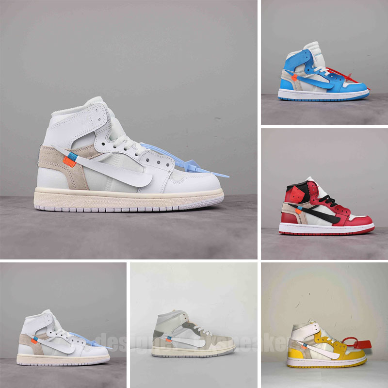 

Basketball Shoes off Running Sneakers White University Blue High Dark Mocha Electro Orange Unc Light Smoke Grey Hyper Chicago Bred Royal Toe Jumpman 1 Men Women, Color 2