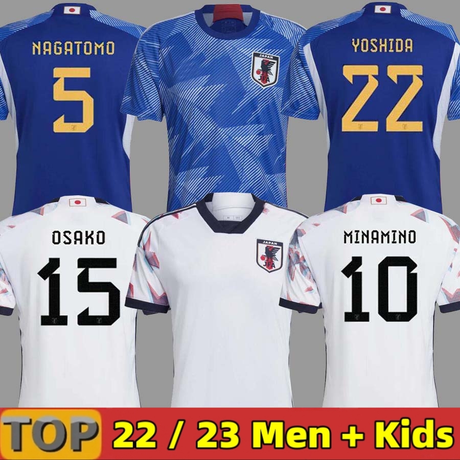 

Japan 2022 Soccer Jerseys Cartoon ISAGI ATOM TSUBASA MINAMINO ASANO DOAN KUBO ITO WOMEN KIDS KIT 2023 Japanese uniforms 20 21 22 23 Football Shirt t Fans Player version, 22 23 home aldult player