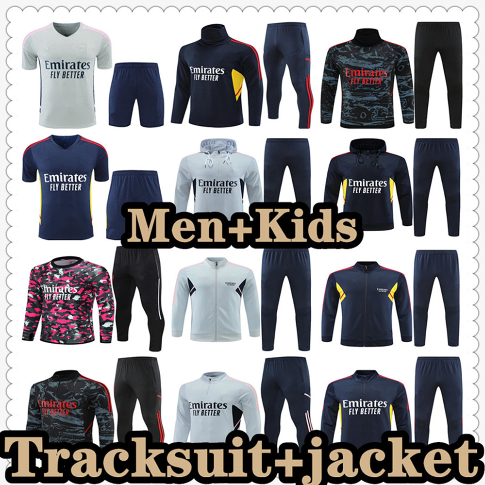 

SMITH ROWE G.JESUS SAKA soccer jersey tracksuit SALIBA 22 23 24 ODEGAARD NKETIAH MARTINELLI TIERNEY 2022 2023 football kits shirt Men Kids boys sets uniforms