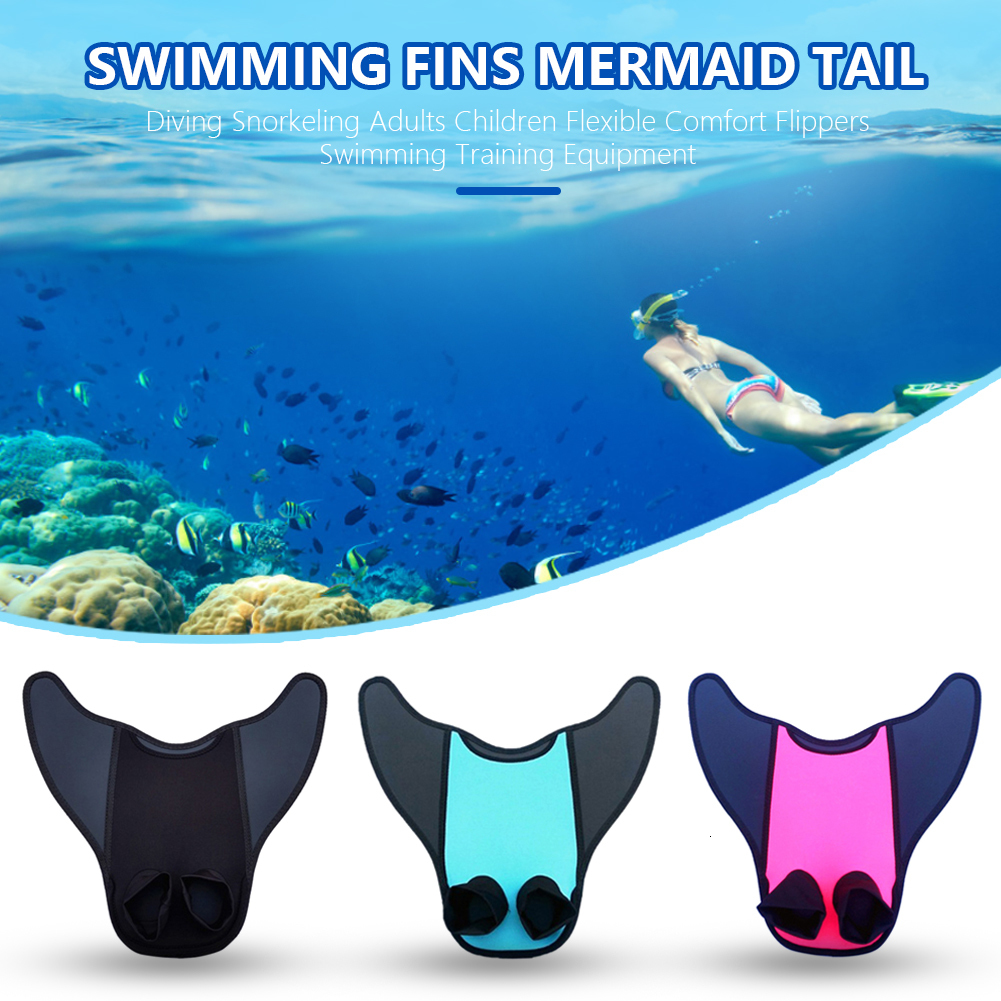

Fins Gloves Mermaid Swimming Tail Monofin Flipper Swim Training for Kids Adults 230107