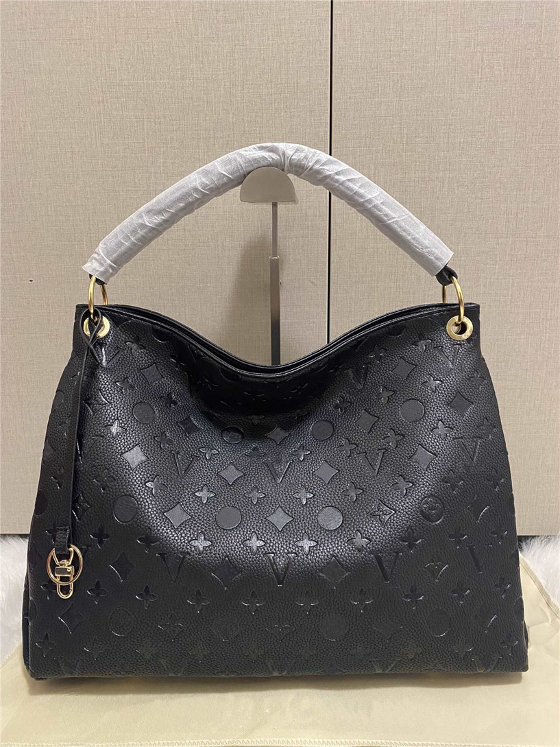 

2023 Solds Womens Pruse Women Luxurys Designers Bags Lady Leather Artsy Handbag Tote Crossbody Purse On Chain Shoulder bag, Black embossing flower