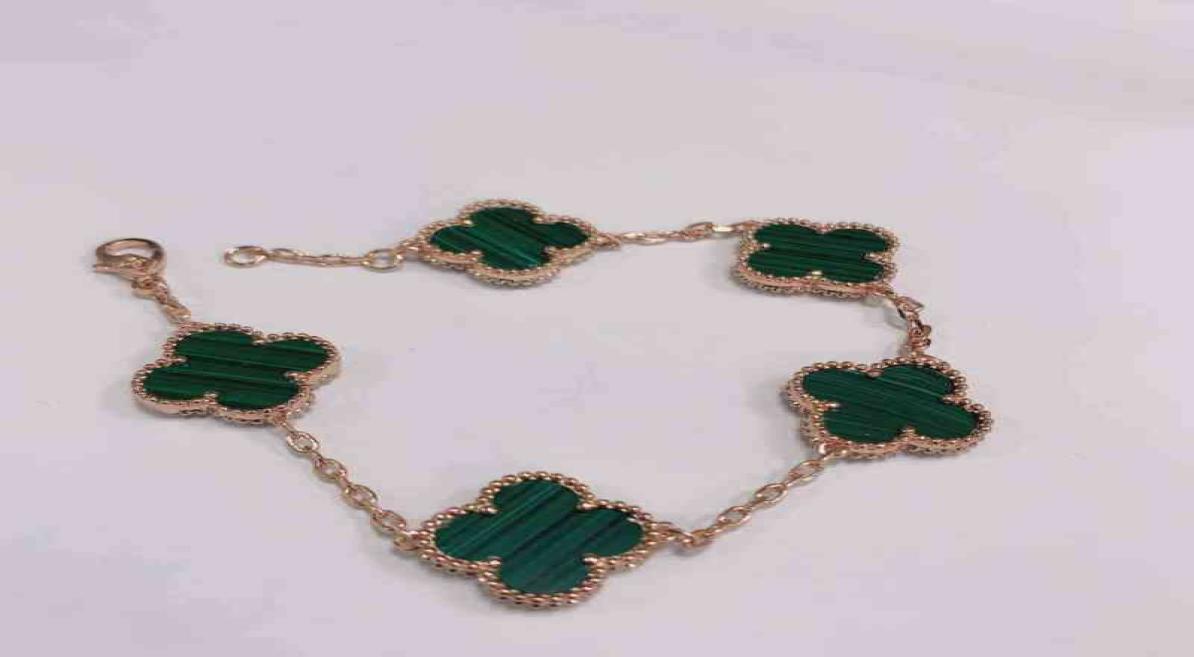 

925 Sterling Silver Necklace Clover Bracelet Female Rose Gold Bracelet Lucky Clover Bracelet Female Birthday 4S12376175