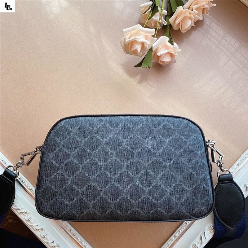 

476466 Fashion unisex messenger bags retro tiger head shoulder bag handbag coin purse camera wallet luxury beige canvas leather, Size: 24cm
