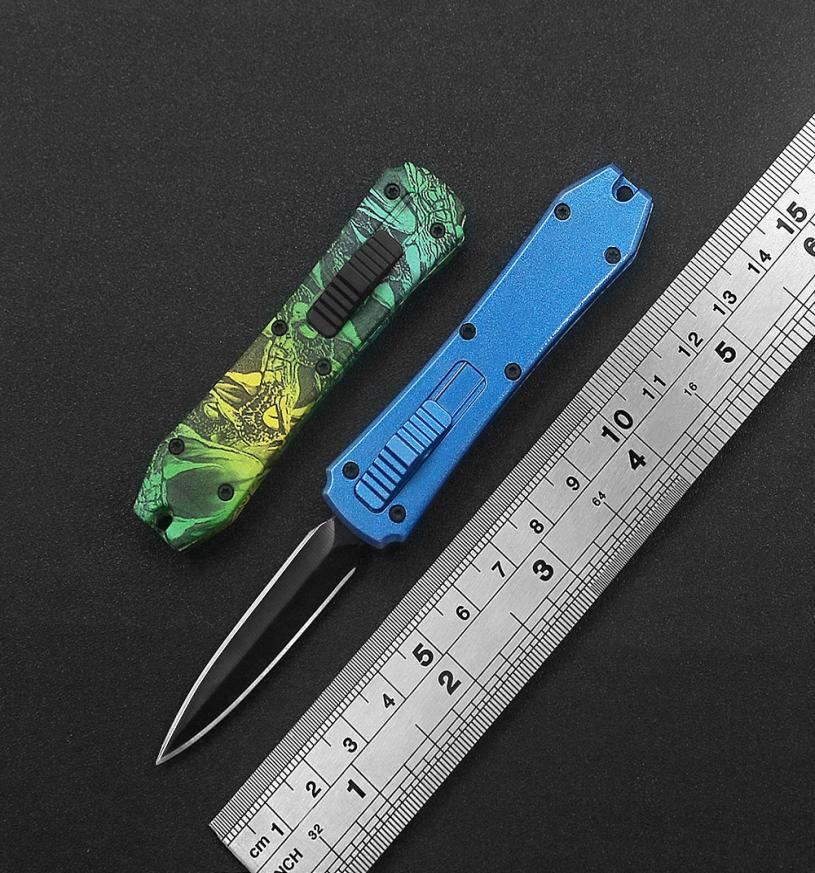 

SF 4 Styles Outdoor Double Action Defense Automatic Knife 440 Blades Practical Key Ring Decorative Pendant Letter Opener Hang act 2773817