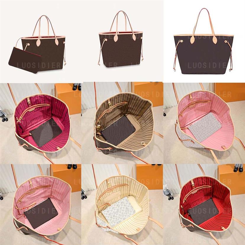 

2022 cabas tote bags handbags Luxury designer outdoor bag mm GM leather purse evening bag white black purses 2pcs238h
