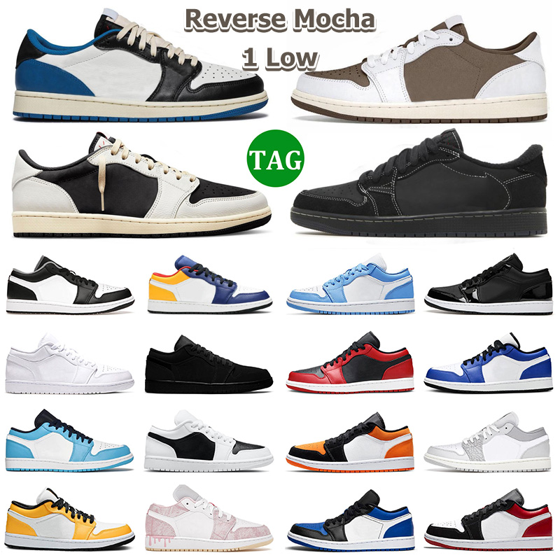 

Hot Selling Vic Basketball shoes 1s jumpmans 1 low trainers ice blue reverse mocha black phantom bred shadow toe unc mens womens designer sneakers, 30