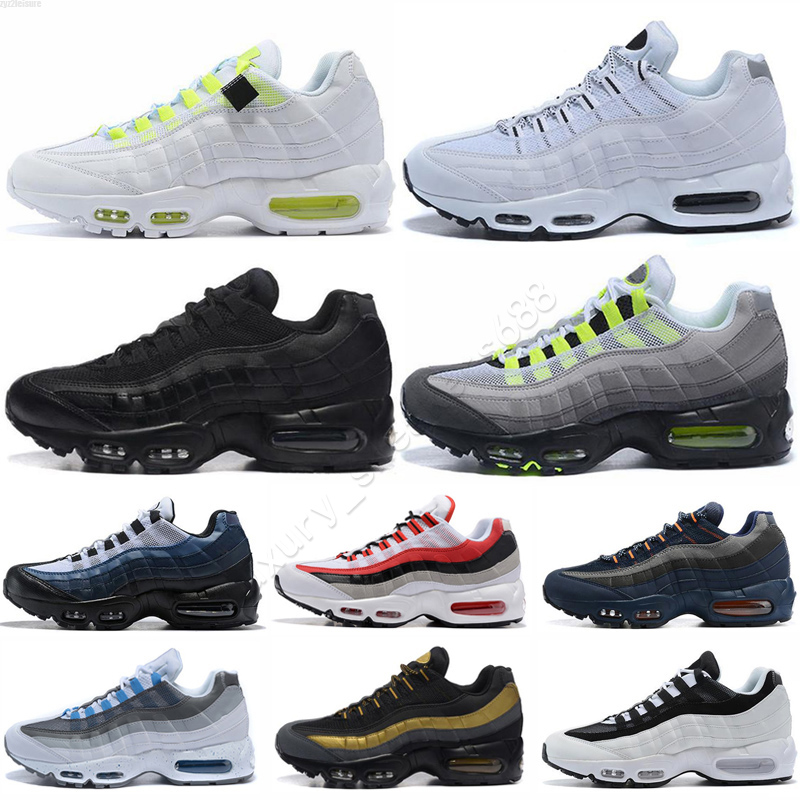 

95 men running shoes 95s Triple Black Worldwide air Bordeaux Neon Throwback Future Club max trainers sports sneakers runners size 40-46 wholesale, Color 3
