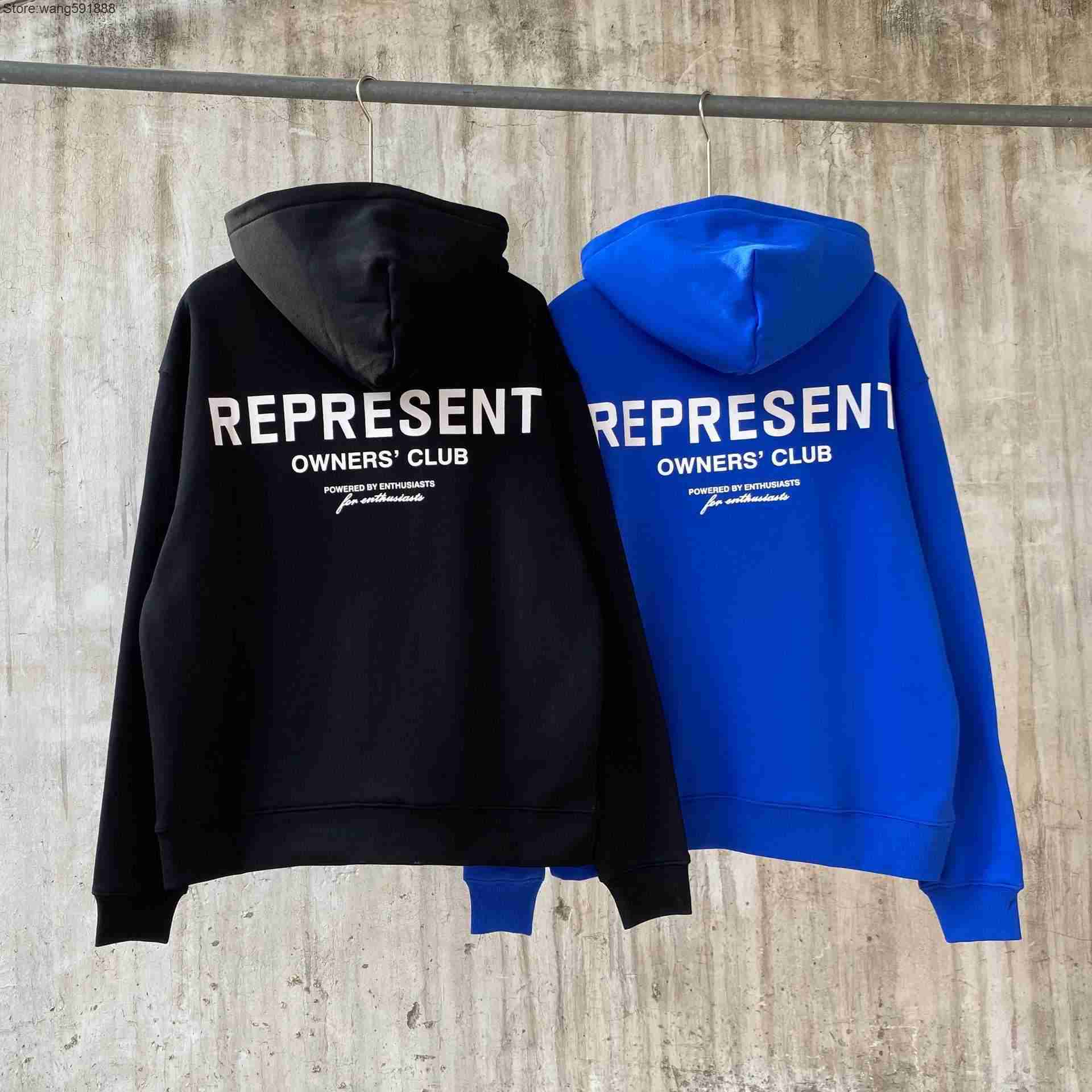 New Men's and Women's Hoodies Fashion Design Brand Present's Autumn Winter Plush Hooded Sweater Tide American High Street Leisure Hat