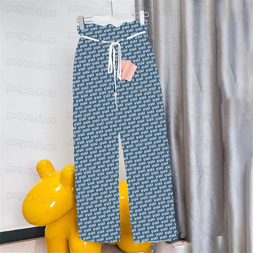 

Luxury Womens Denim Pants Letters Print High Waist Jeans Fashion Street Style Blue Jeans, Blue with label;@