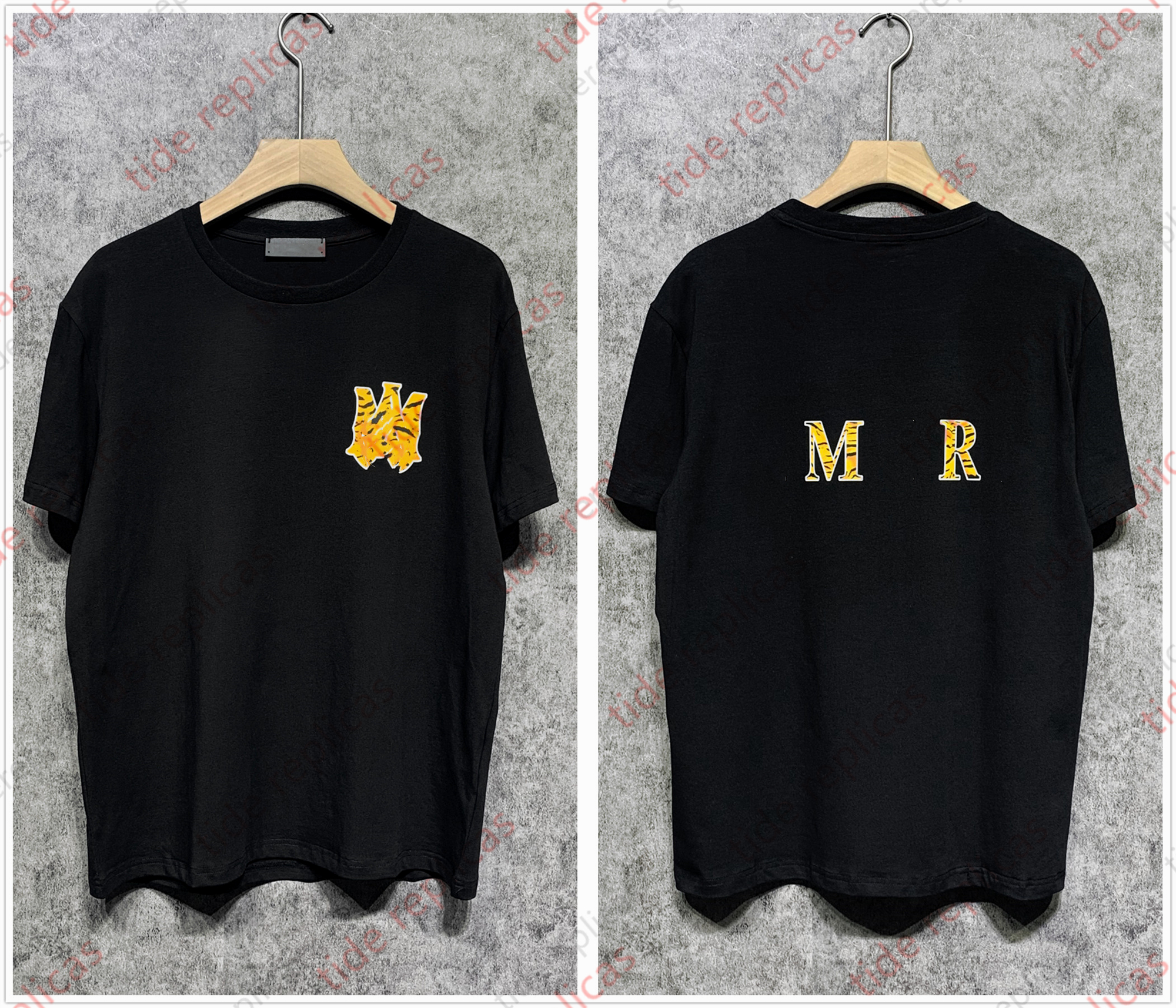 

men designer shirt t shirt graphic tees clothing clothes t-shirt Rose Skull Venomous rattlesnake print High street couples identical style Painted tassel letters, No.14