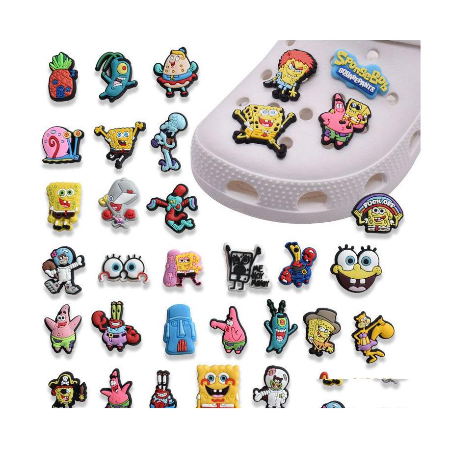 

Shoe Parts Accessories Charms Wholesale Childhood Memories Cute Tv Movie Characters Cartoon Croc Pvc Decoration Buckle Soft Rubber Dh2Qa, Red