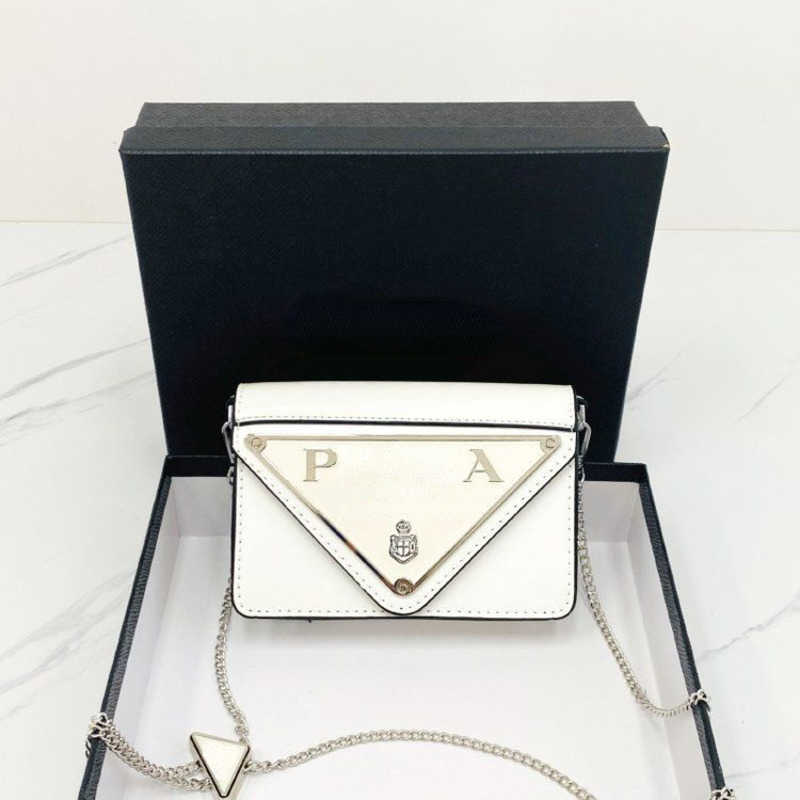 

Women fashion shoulder bag large triangle splicing crossbody bags chain messengerbag designer clutch lady square luxury purse, Black