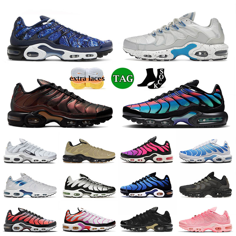 

Men Women Running Shoes Tn Plus Tuned 1 Terrascape Sky Blue Black White Special Oreo Pure Platinum Unity Tns Mens Trainers Sneakers Size, A58 orange black 40-46