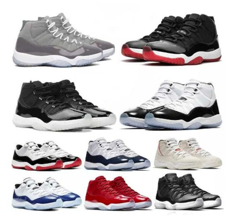 

basketball shoes High 11 Cool Gery low 11 men white Bred Concord 45 legend blue 25th Anniversary citrus Closing cap and gown platinum tint, 21