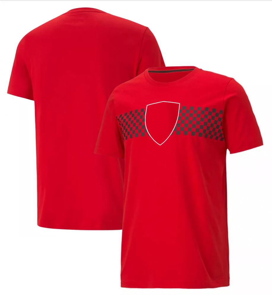 

2022F1 Work racing suit Car logo Custom Team Short Sleeve T-shirt Fan Quick Dry Short Sleeve Crewneck sports Breathable top