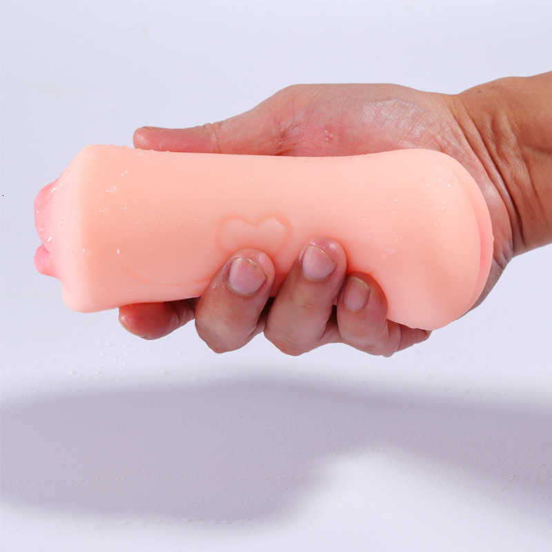masturbator Sex Toy massager Soft Silicone Realistic Blowjob G double-hole famous device inverted mold aircraft cup entity doll big ass male mast-image-835680837