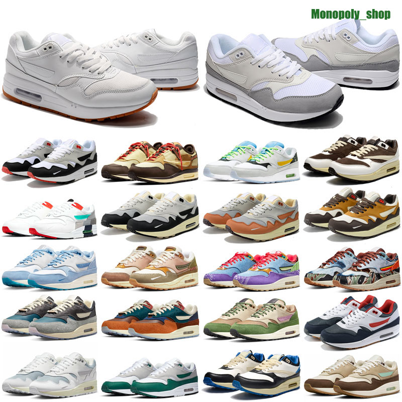 

Fashion Women Mens Trainers Patta Waves 1 Running Shoes Monarch Noise Aqua Maroon Black Cactus Jack 87 Baroque Brown Saturn Gold Cave Stone 1s Sports Sneakers, Color 20