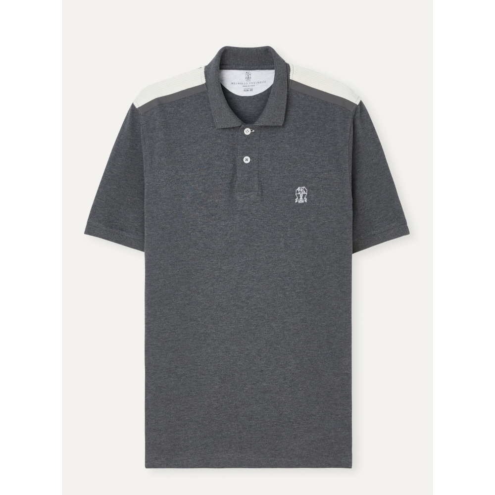 

Mens Shirts Brunello Cucinelli Cotton Polos Shirts Dark Grey Short Sleeve T Shirts, Gray