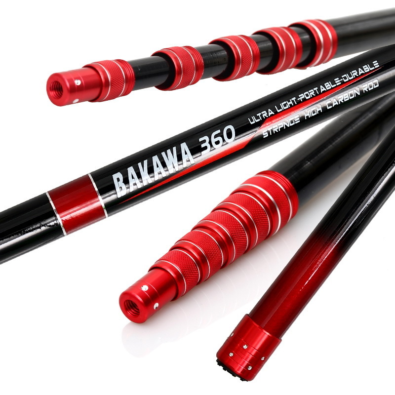 

Spinning Rods BAKAWA Telescopic Carbon Fishing Nylon Landing Dip Rod Nets 4m 3 m 2 1m 3 6m Portable Rhombus Mesh Hole Depth Collapsible 230107