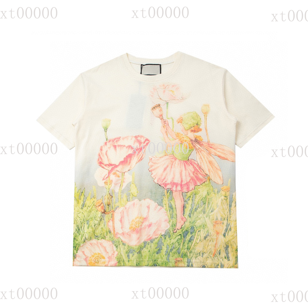 

22SS Designer Letter Printed T Shirts Tee Sweatshirt Fashion High Street Short Sleeves Summer Casual T-Shirt Breathable Men Women Crew Neck Tees Dresses for Wo 17-036, Black