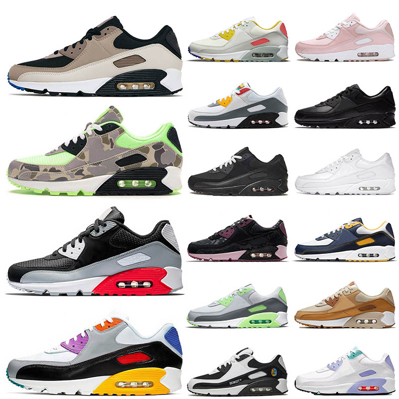 

Classic 90s Running Shoes Men Sneakers Triple White GS Black Leather Mesh Gym Red CNY Retro Breathable Women Sports Trainer Designer Cushion Surface Eur 36-45, A59 40-46 split aquamarine