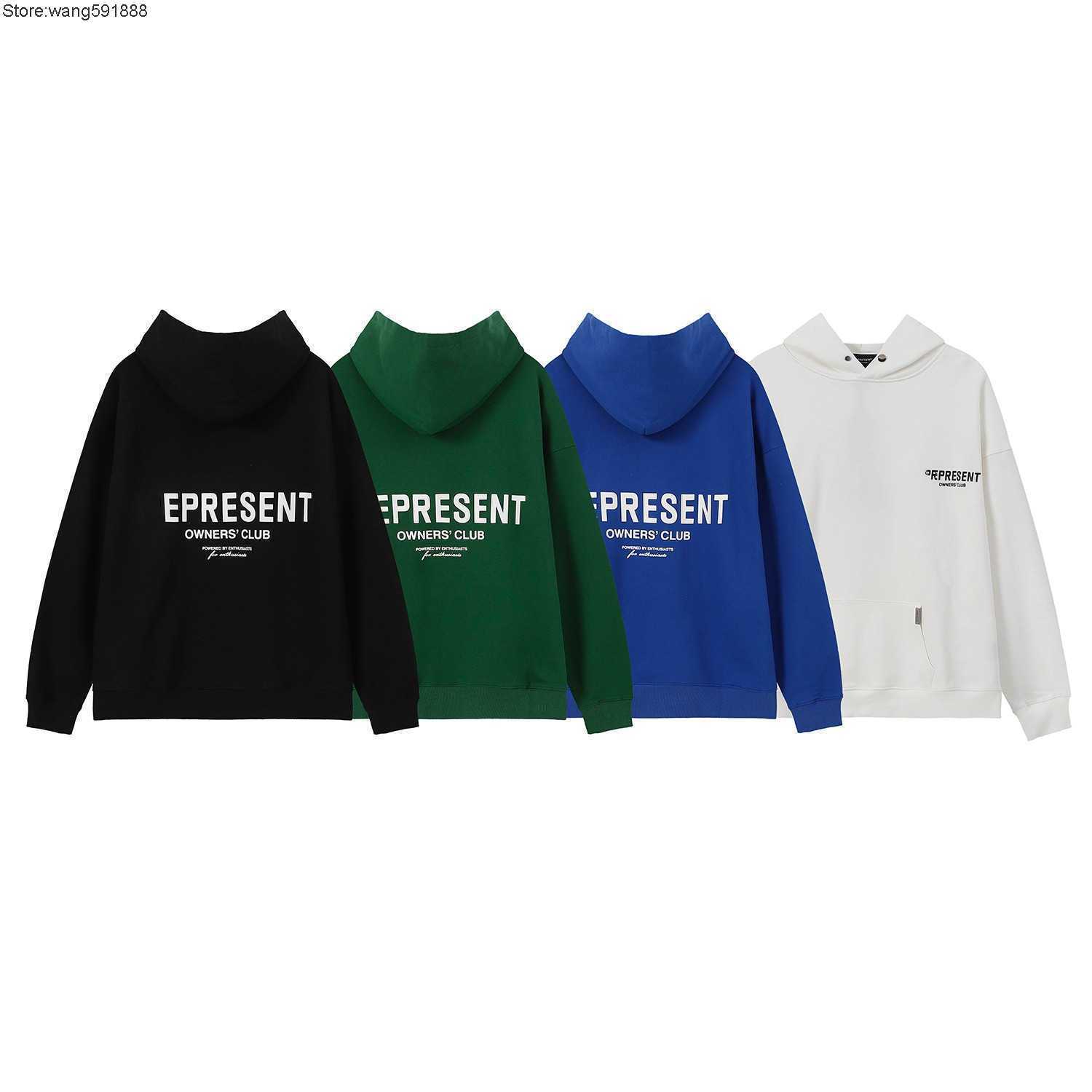 New Men's and Women's Hoodies Fashion Design Brand Present's the Correct Version of the Autumn Winter High Street Simple Printed Lett