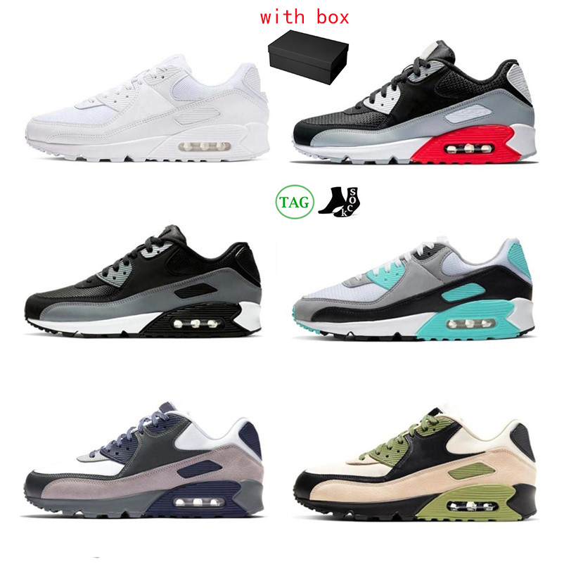 

with box wholesale 90 running shoes men women chaussures 90s Camo Dancefloor Green triple white black Cool Grey mens trainers Sports Outdoor Sneakers, 17