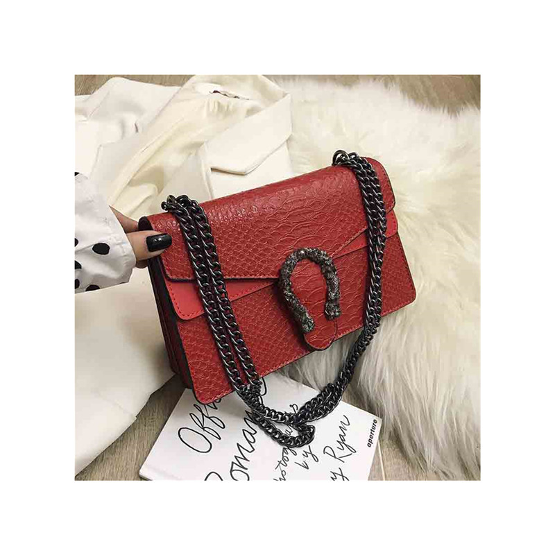 

Designer Chain Hand Bags For Women Fashion Pu Leather Alligator Handbags Crossbody New Bacchuss Bag Ladies Totes Bag Simple Mini Square Purse Wallets Size 2, As picture