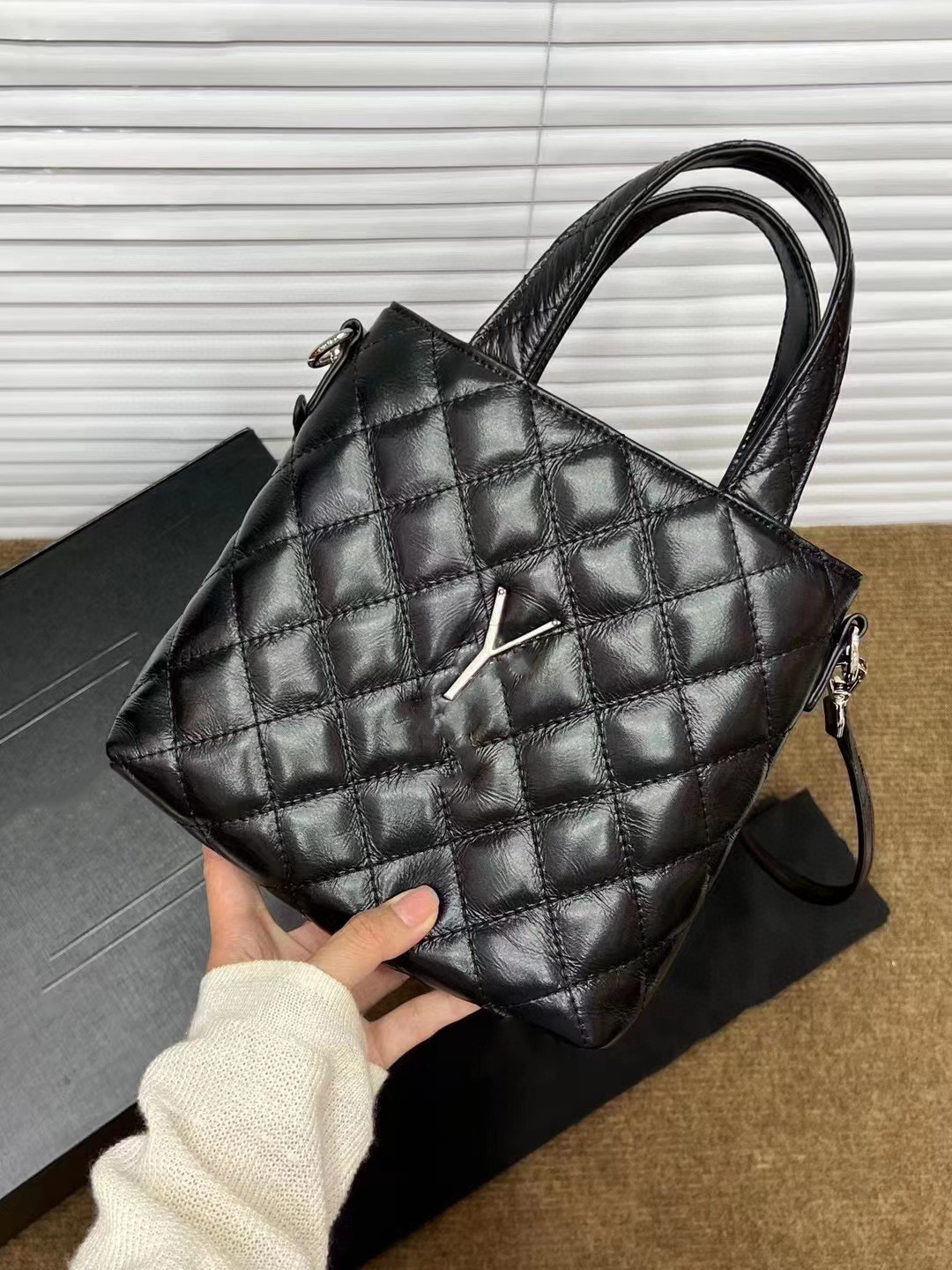 

Woman Designer Tote Bags Leather Shoulder Bag Lady Embossing Totes Bag Womens Crossbody Evening Purse Casual Wallets Gift, Black