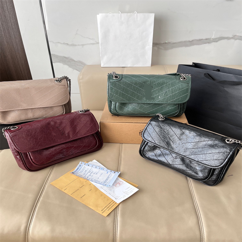 

Tote bag Handbags Fashion designer Luxury bags Real Leather Messenger Bag Chain shoulder crossbody Bronze/white steel/black gun metal hardware designers, Green