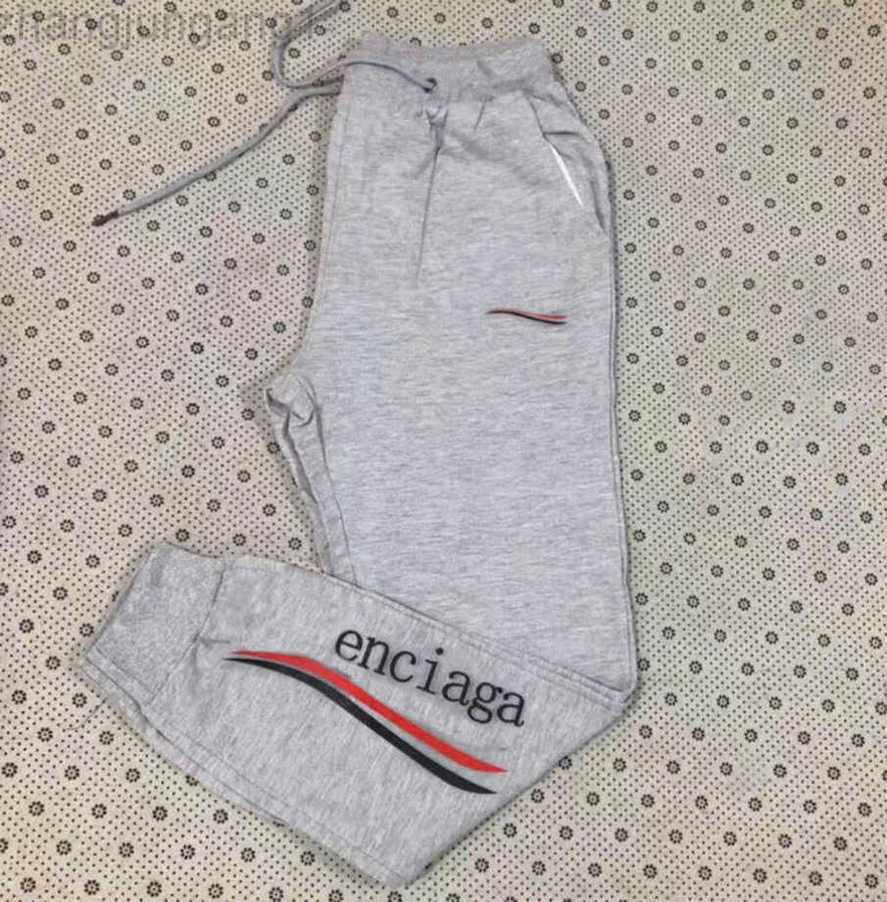 

Mens Designer Pure Cotton Balencigas Pants Sports Sweatpants Joggers Men Women High Quality Sport Jogging Pants Beam Foot Trousers 23AA
