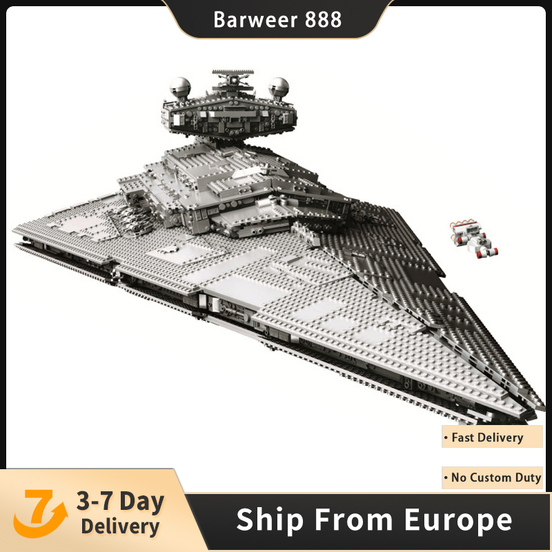 

Star Block Moive 4784Pcs Starship Imperial Star Destroyer With Figure Model Building Blocks Bricks Toys Model Kit Compatible 75252