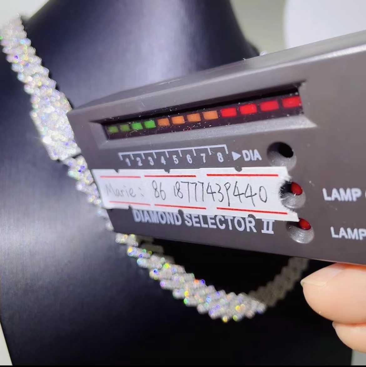 

Hip Hop Bracelet Necklace Custom Jewelry S925 with Vvs Moissanite Diamond Cuban Chain 10mm Iced Out Link