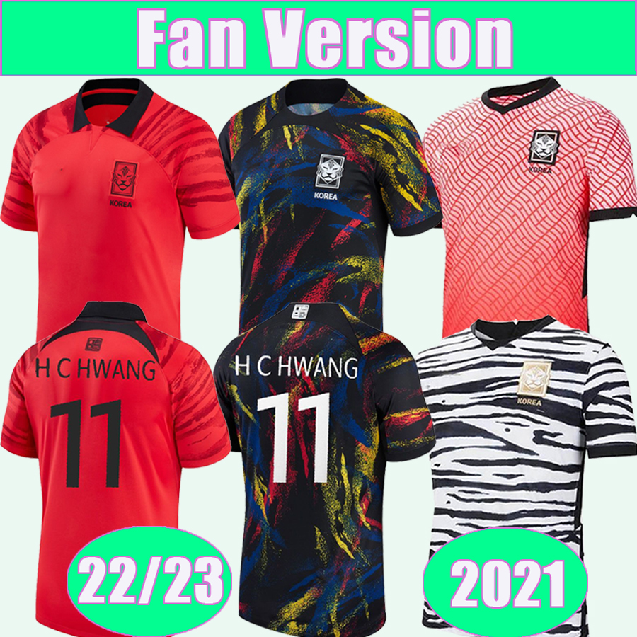 

22 23 Korea Mens Soccer Jerseys National Team U J HWANG I B HWANG C H KWON H C HWANG H M SON Home Away Goalkeeper Football Shirt Short Sleeve Uniforms, Qm10245 22 23 home no patch